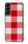 S3535 Red Gingham Case For Samsung Galaxy S22 Plus