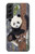 S3793 Cute Baby Panda Snow Painting Case For Samsung Galaxy S22 Plus