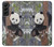 S3793 Cute Baby Panda Snow Painting Case For Samsung Galaxy S22 Plus