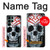 S0223 Vampire Skull Tattoo Case For Samsung Galaxy S22 Ultra