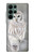 S1566 Snowy Owl White Owl Case For Samsung Galaxy S22 Ultra