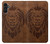 S2529 Leo Zodiac Tattoo Brown Graphic Print Case For Samsung Galaxy A13 5G