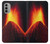 S0745 Volcano Lava Case For Motorola Moto G51 5G