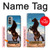 S0934 Wild Black Horse Case For Motorola Moto G51 5G