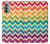 S2362 Rainbow Colorful Shavron Zig Zag Pattern Case For Motorola Moto G51 5G