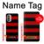 S2638 Black and Red Striped Case For Motorola Moto G51 5G