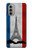 S2859 Vintage France Flag Eiffel Tower Case For Motorola Moto G51 5G