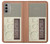 S3165 FM AM Wooden Receiver Graphic Case For Motorola Moto G51 5G