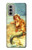 S3184 Little Mermaid Painting Case For Motorola Moto G51 5G