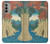 S3348 Utagawa Hiroshige The Monkey Bridge Case For Motorola Moto G51 5G