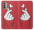S3701 Mini Heart Love Sign Case For Motorola Moto G51 5G
