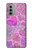 S3710 Pink Love Heart Case For Motorola Moto G51 5G