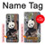 S3793 Cute Baby Panda Snow Painting Case For Motorola Moto G51 5G