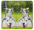 S3795 Grumpy Kitten Cat Playful Siberian Husky Dog Paint Case For Motorola Moto G31