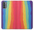 S3799 Cute Vertical Watercolor Rainbow Case For Motorola Moto G31