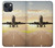 S3837 Airplane Take off Sunrise Case For iPhone 13 mini
