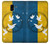 S3857 Peace Dove Ukraine Flag Case For Samsung Galaxy J6 (2018)