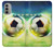 S3844 Glowing Football Soccer Ball Case For Motorola Moto G51 5G