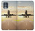 S3837 Airplane Take off Sunrise Case For Motorola Edge S