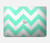 S1723 Mint Chevron Zigzag Hard Case For MacBook Pro 14 M1-M5 A2442,A2779,A2992,A2918,A3112,A3185,A3401,A3434,A3112