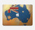 S2494 Australia Flag Map Rock Texture Hard Case For MacBook Pro 14 M1,M2,M3 (2021,2023) - A2442, A2779, A2992, A2918