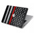 S3687 Firefighter Thin Red Line American Flag Hard Case For MacBook Pro 14 M1,M2,M3 (2021,2023) - A2442, A2779, A2992, A2918