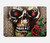 S0753 Skull Wing Rose Punk Hard Case For MacBook Pro 16 M1,M2 (2021,2023) - A2485, A2780
