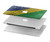 S3297 Brazil Flag Vintage Football Graphic Hard Case For MacBook Pro 16 M1,M2 (2021,2023) - A2485, A2780