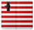 S2364 Red and White Striped Case For Sony Xperia Pro-I
