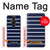 S2767 Navy White Striped Case For Sony Xperia Pro-I
