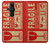 S3552 Vintage Fragile Label Art Case For Sony Xperia Pro-I