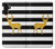S2794 Black and White Striped Deer Gold Sparkles Case For Samsung Galaxy A13 4G