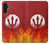 S2803 Fire Red Devil Spear Symbol Case For Samsung Galaxy A13 4G
