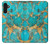 S2906 Aqua Turquoise Stone Case For Samsung Galaxy A13 4G