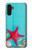 S3428 Aqua Wood Starfish Shell Case For Samsung Galaxy A13 4G