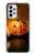 S1083 Pumpkin Spider Candles Halloween Case For Samsung Galaxy A23