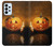 S1083 Pumpkin Spider Candles Halloween Case For Samsung Galaxy A23