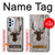 S2505 Reindeer Head Old Wood Texture Graphic Case For Samsung Galaxy A23