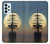 S2897 Pirate Ship Moon Night Case For Samsung Galaxy A23