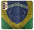 S3297 Brazil Flag Vintage Football Graphic Case For Samsung Galaxy A33 5G