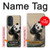 S2210 Panda Fluffy Art Painting Case For Motorola Edge 30 Pro