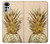 S3490 Gold Pineapple Case For Motorola Moto G22