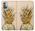 S3490 Gold Pineapple Case For Nokia G11, G21