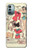 S3820 Vintage Cowgirl Fashion Paper Doll Case For Nokia G11, G21
