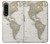 S0604 World Map Case For Sony Xperia 1 IV