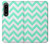 S1723 Mint Chevron Zigzag Case For Sony Xperia 1 IV