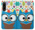 S2521 Cute Nerd Owl Cartoon Case For Sony Xperia 1 IV