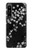 S2544 Japanese Kimono Style Black Flower Pattern Case For Sony Xperia 1 IV