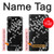 S2544 Japanese Kimono Style Black Flower Pattern Case For Sony Xperia 1 IV
