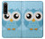S3029 Cute Blue Owl Case For Sony Xperia 1 IV